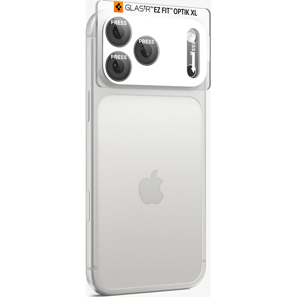 Spigen Glass tR EZ Fit Optik Pro XL 1 Pack sklo na fotoaparát iPhone 18 Pro Max tmavošedé - Ochranné fólie a sklo - Obrázok 91efef7c14ab458da08d3cdfd9c57d34