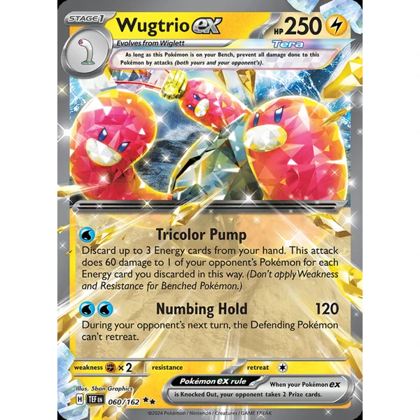 Wugtrio ex (TEF 060) - Temporal Forces [Holo] - Kusové karty - Hlavný obrázok