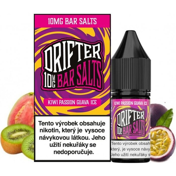 E-shop Liquid Drifter Bar Salts Kiwi Passionfruit Guava Ice 10ml (10mg)