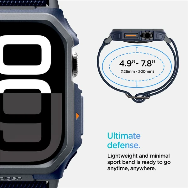 Spigen Lite Fit Pro remienok s krytom Apple Watch 10/11 (46mm) námorne modrý - Remienky - Obrázok 9249343daacf42a6a00869f8ec893b17