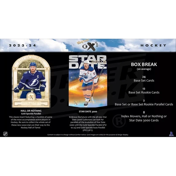 Hokejové karty 2023-24 Upper Deck Skybox E-X 2000 Hockey Hobby Box - Hokejové karty - Obrázok 924D000K01