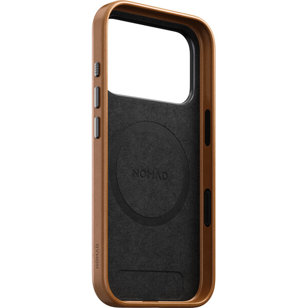 Nomad Traditional Leather MagSafe kožený kryt iPhone 18 Pro English Tan - Puzdra - Obrázok 9254bd96db7d432fa682b3e2783220c6