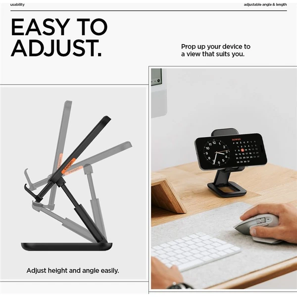 Spigen Universal Phone stand univerzálny stojan čierny - Stojany - Obrázok 926cbb6d33dc439794270585a88ada4e