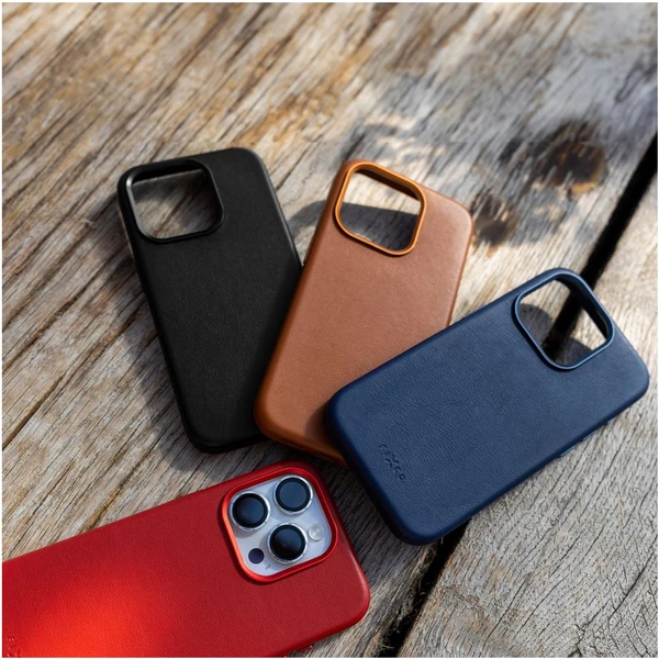 FIXED MagLeather kožený kryt s MagSafe Samsung Galaxy S24+ modrý - Puzdra - Obrázok 9271000K01