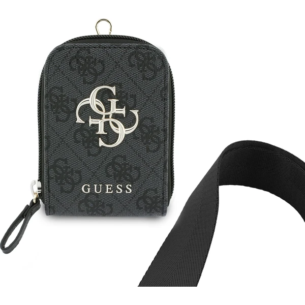 Guess Crossbody Popruh PU 4G Metal Logo + Peňaženka čierna - Popruhy a crossbody - Obrázok 928b15731cf44e4e9a7a06e4992c7d22