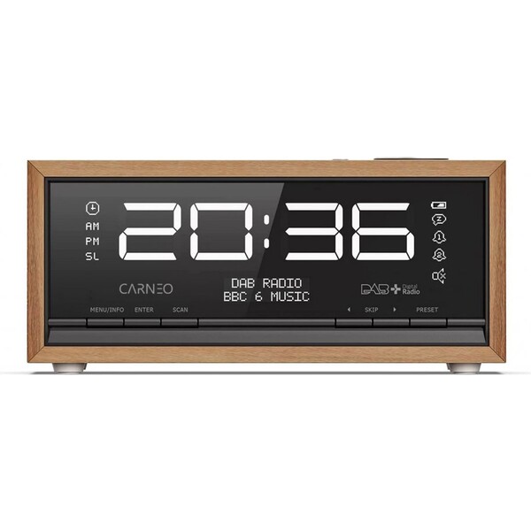 E-shop CARNEO C100 rádiobudík DAB+/FM/BT hnedý