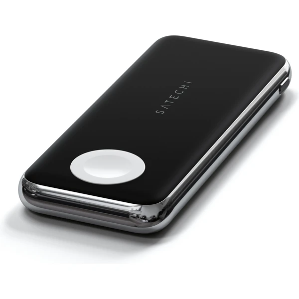 Satechi Quatro bezdrôtová powerbanka 10 000 mAh vesmírne šedá  - Powerbanky - Obrázok 92BT000501