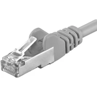PremiumCord RJ45/RJ45 Cat6a LSOH patch kábel 3m sivý - Káble a redukcie