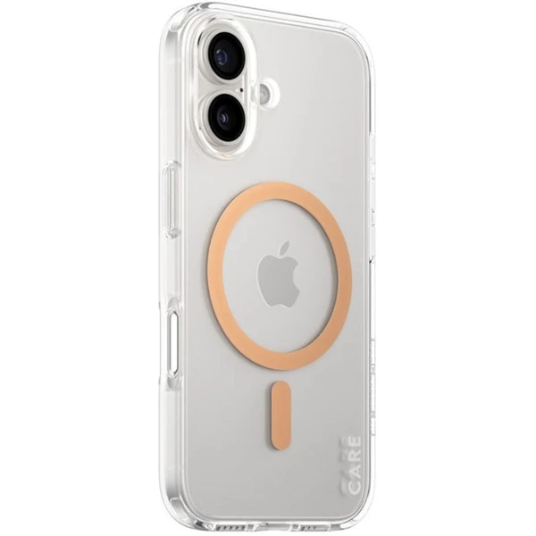 PanzerGlass® CARE kryt Apple iPhone 16 MagSafe Urban Combat číry/broskyňový - Puzdra - Hlavný obrázok