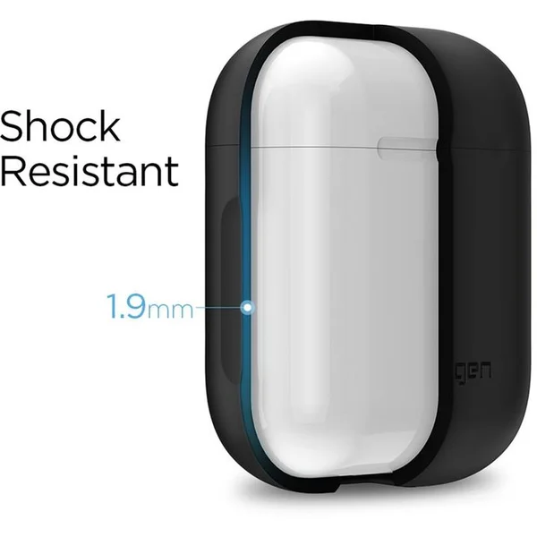 Spigen Silicone Case púzdro pre Apple AirPods čierne - Puzdra - Obrázok 92K0000301