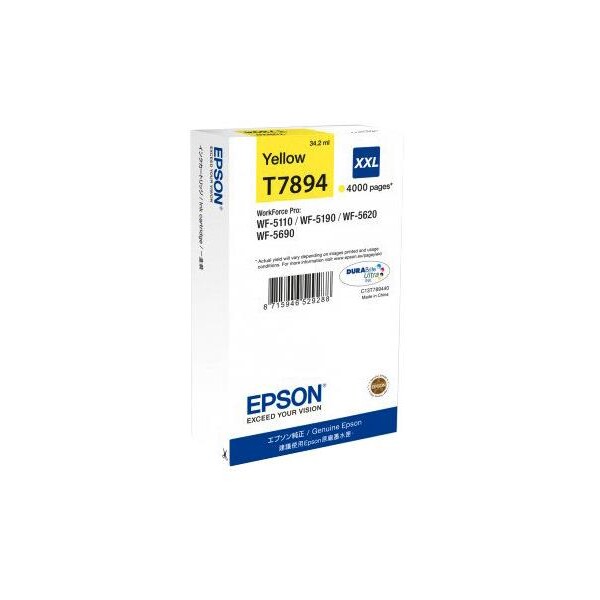 E-shop Epson C13T789440 originálna atramentová náplň XXL žltá