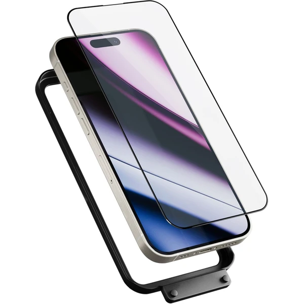 Epico ImpactBuffer tvrdené sklo 3D pre iPhone 16 Pro Max s inštalačným rámčekom - Ochranné fólie a sklo - Hlavný obrázok