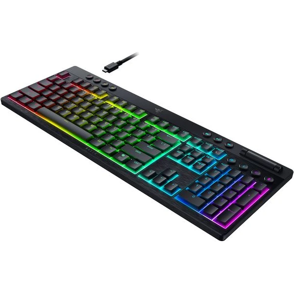 Razer BlackWidow V4 Low-profile HyperSpeed ??Orange Switch herná klávesnica (US) čierna - Klávesnice - Obrázok 92NI000K01