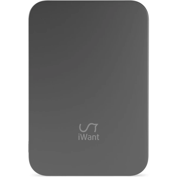 iWant 3000mAh Aluminium Mag+ MagSafe bezdrôtová powerbanka vesmírne sivá - Powerbanky - Obrázok 92QC000L01