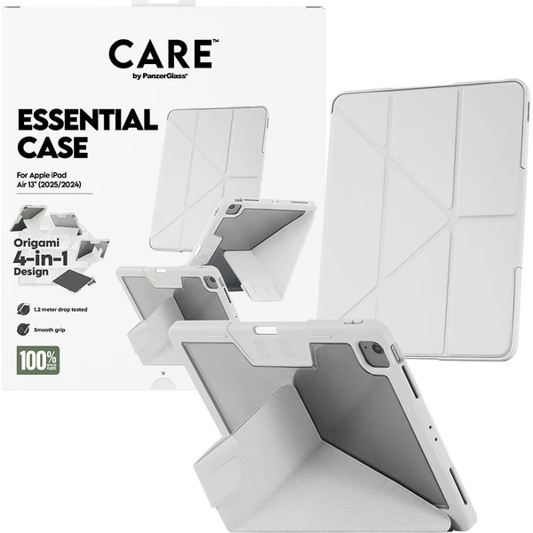 PanzerGlass® CARE 4v1 Essential puzdro Apple iPad Air 13" (2025/2024) sivé - Puzdra - Hlavný obrázok