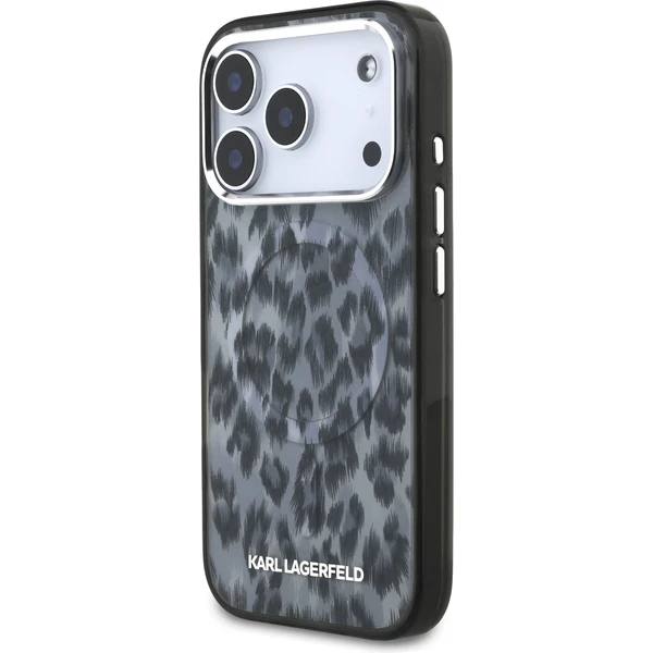 Karl Lagerfeld IML Leopard MagSafe Zadný Kryt pre iPhone 17 Pro sivý - Puzdra - Obrázok 92c530f48c0a4aa5bb417876be71b4ed