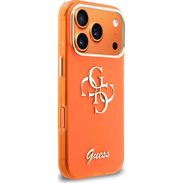 Guess IML 4G Script Metal Logo kryt iPhone 17 Pro Max oranžový - Puzdra - Obrázok 92d86f7b5ff94453a0c7b57d2032854b