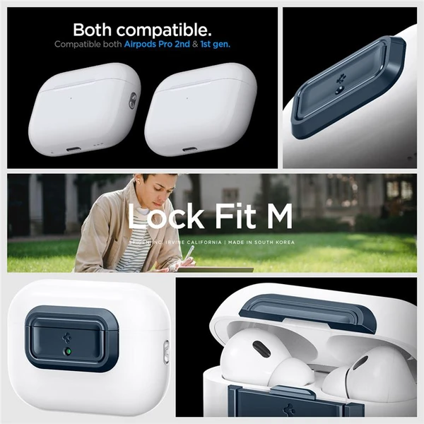Spigen Lock Fit M puzdro AirPods Pro (2nd/1st Gen) modré - Puzdra - Obrázok 9307f81a80c747c796857ba6c54d90b1