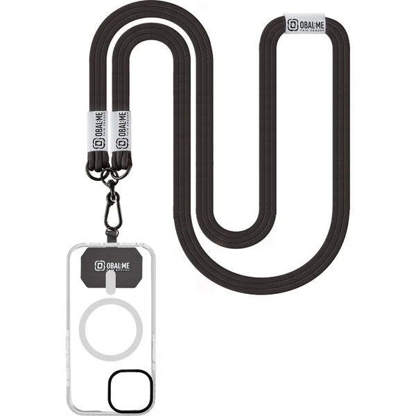 OBAL:ME NeckTag Trio popruh na telefón čierny - Popruhy a crossbody - Obrázok 931868432b92468eae0cc403b75a47eb