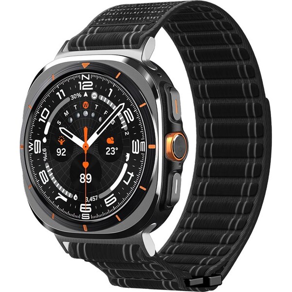 E-shop Spigen Fabric Band remienok (suchý zips) Samsung Galaxy Watch Ultra 47mm čierny