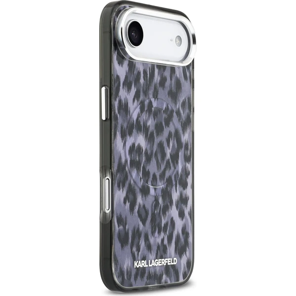 Karl Lagerfeld IML Leopard MagSafe kryt iPhone Air sivý - Puzdra - Obrázok 935e14c2c81540efb4640b9282cb2022