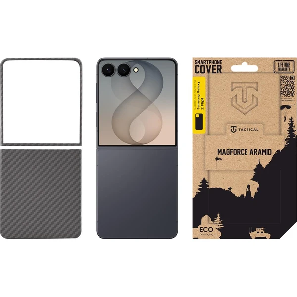 Tactical MagForce Aramid Kryt pre Samsung Galaxy Z Flip 8 Black - Puzdra - Obrázok 9365818d013d4a9788c2b9a17a2a6ca0