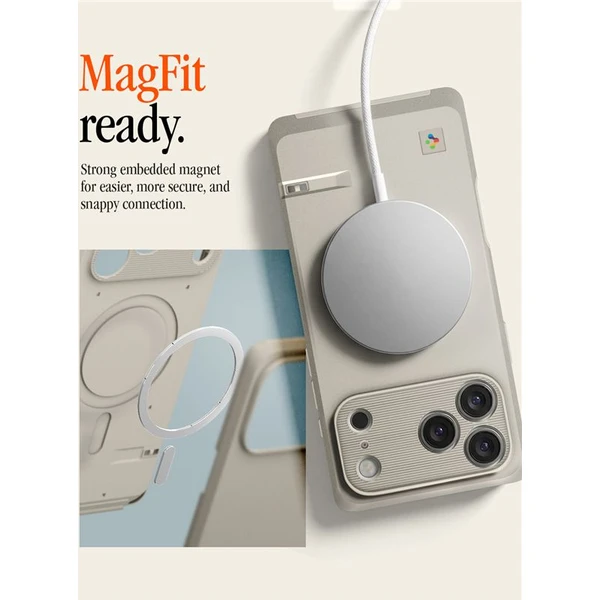 Spigen Classic LS MagSafe kryt iPhone 17 Pro (Macintosh 128K) stone - Puzdra - Obrázok 936c42cd6456400d9077662709e3abda