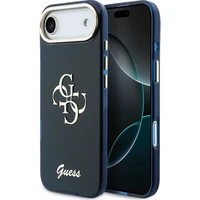Guess IML 4G Script Metal Logo kryt iPhone Air modrý - Puzdra
