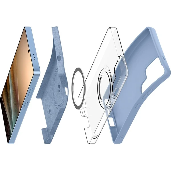 Spigen Silicone Fit MagSafe kryt Samsung Galaxy S25 Ultra zafírovo modrý - Puzdra - Obrázok 9384163145234809a1ac2df9ff3aeb44
