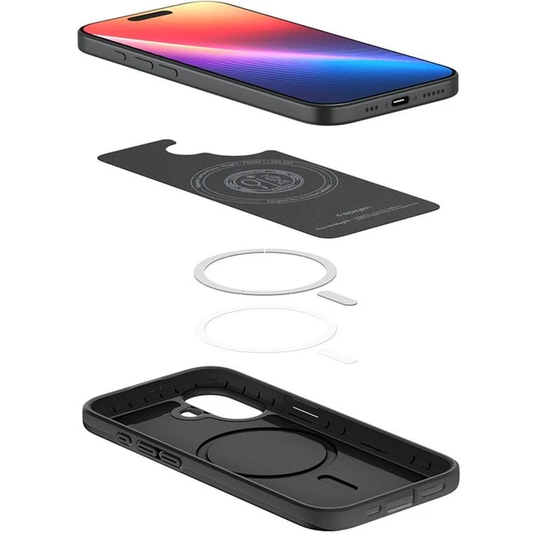 Spigen Thin Fit MagSafe kryt iPhone 17 black - Puzdra - Obrázok 938cc6aa805f4799988c086b5c980d86