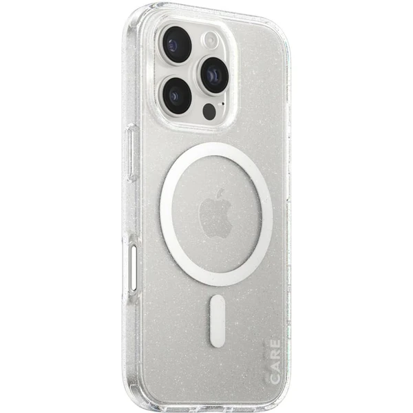 PanzerGlass® CARE kryt Apple iPhone 16 Pro MagSafe Star Lit trblietavý/biely - Puzdra - Hlavný obrázok