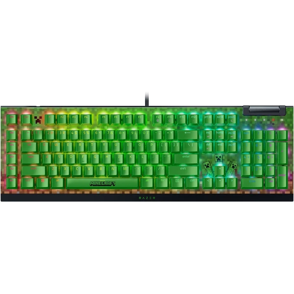 Razer BlackWidow V4 X Green Switch Minecraft Ed. herná klávesnica (US) čierna - Klávesnice - Hlavný obrázok