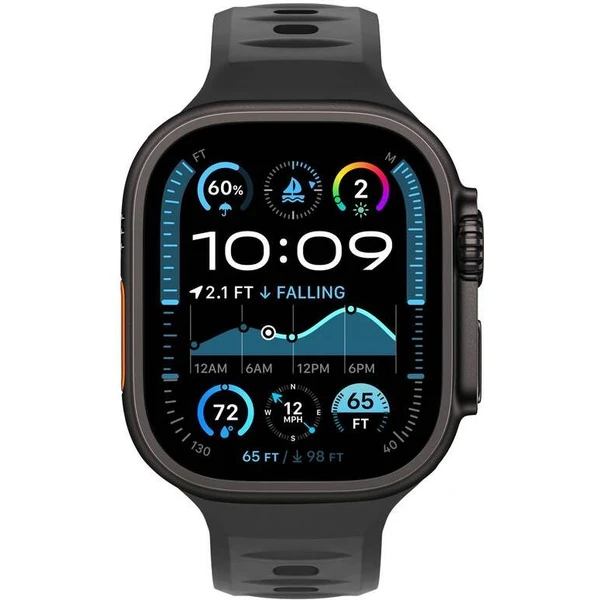 CubeNest Premium Silicon Band remienok Apple Watch 42-49 mm čierny - Remienky - Obrázok 93UD000O01