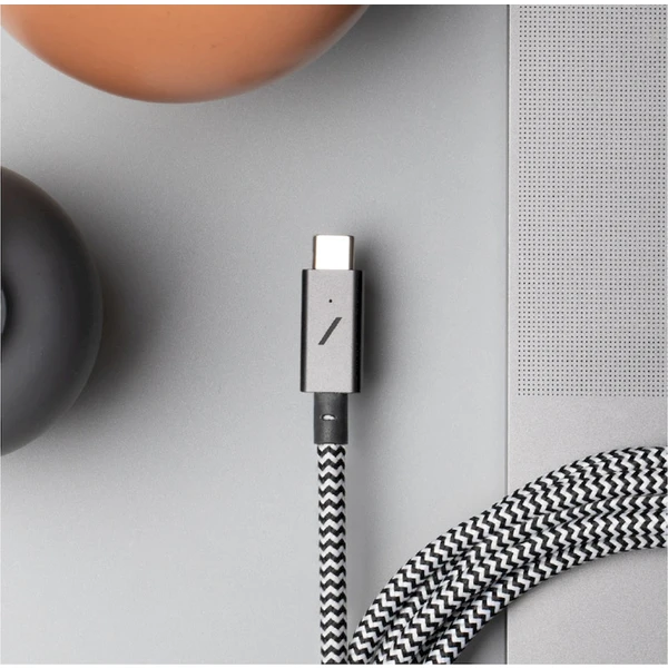Native Union Belt Cable Pro USB-C 240W nabíjací kábel, 2,4m, čierny/biely - Káble - Obrázok 93V3000K01