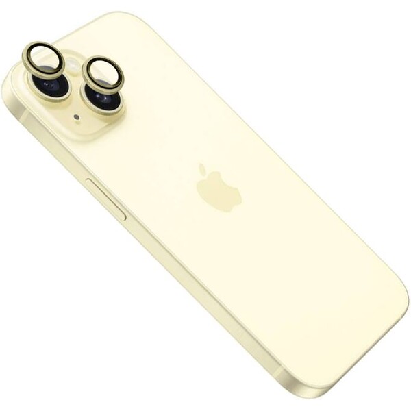 E-shop FIXED Camera Glass ochranné sklá Apple iPhone 15/15 Plus žltá