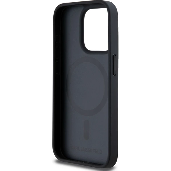 Karl Lagerfeld PU Karl Heads Pattern Magsafe zadný kryt pre iPhone 15 Pro Max čierny - Puzdra - Obrázok 93b801226ab04cb39f091e7112176923