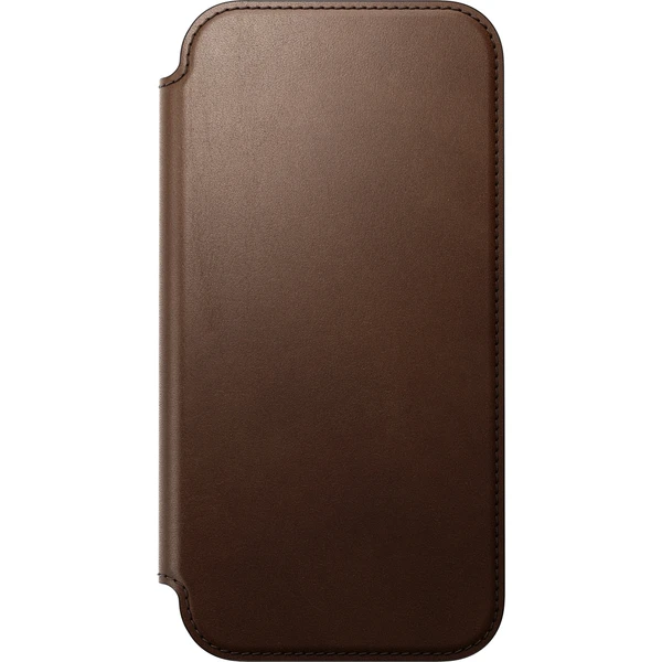 Nomad Modern Leather Folio MagSafe kožené puzdro iPhone 18 Pro Max Brown - Puzdra - Obrázok 93f73995d30147388e195e0f8e527b97