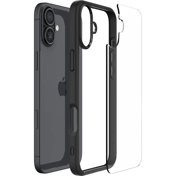 Spigen Ultra Hybrid kryt iPhone 16 matte black - Puzdra - Obrázok 9403fe7a25b3478586b7502e51f51233