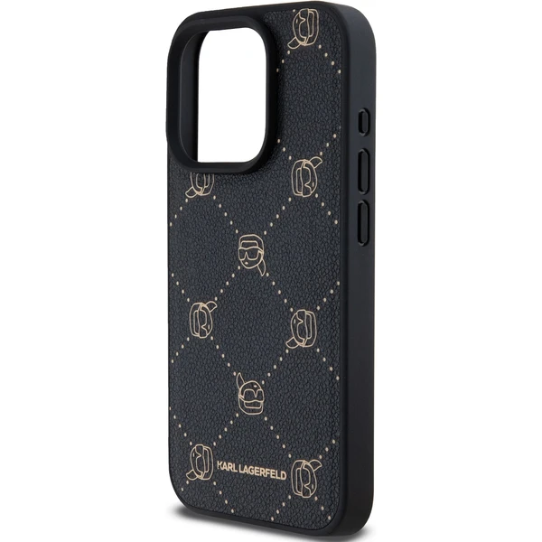 Karl Lagerfeld PU Karl Heads Pattern Magsafe zadný kryt pre iPhone 15 Pro Max čierny - Puzdra - Obrázok 945c811925f44a7cbc19ea263201ede8