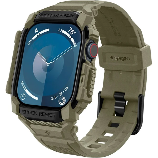 Spigen Rugged Armor Pro remienok s puzdrom Apple Watch 10/11 (46mm) zelený - Remienky - Obrázok 946f80e87f8144b38eed853b8f2af3c2