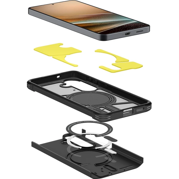 Spigen Tough Armor MagSafe kryt Samsung Galaxy S26 čierny - Puzdra - Obrázok 9494f3927fcc408d90348b90466ca3ca