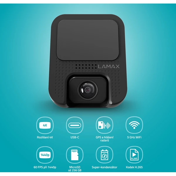 LAMAX F10 GPS 4K autokamera čierna - Kamery - Obrázok 949ec1af01a542f6972f108435665ba2