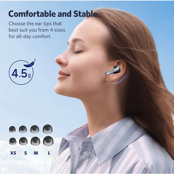 EarFun Air 2 bezdrôtové slúchadlá TW210B TWS čierna - Slúchadlá - Obrázok 94B2000J01
