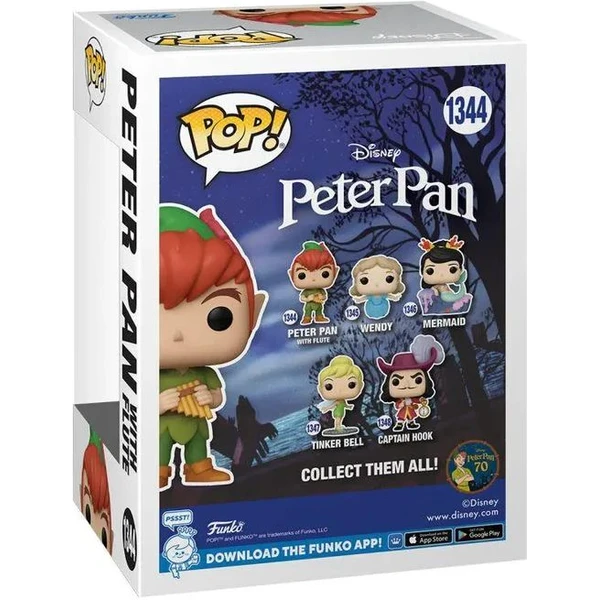 Funko POP! #1344 Disney: Peter Pan 70. - Peter Pan w/flute - Funko POP! - Obrázok 94DE000L01