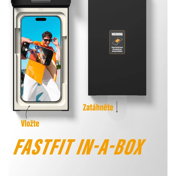 PanzerGlass® Ultra-Wide Fit sklo Apple iPhone 17 Pro Max s bezprašným aplikačným boxom - Ochranné fólie a sklo - Obrázok 94KH000K01