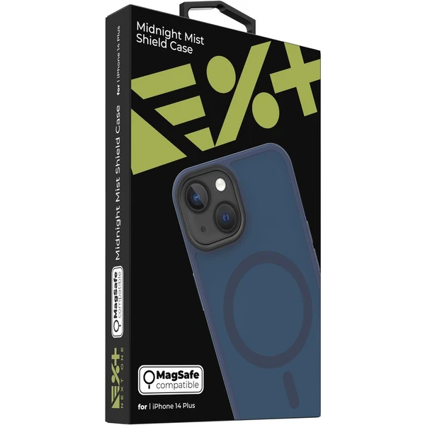 Next One Mist Shield kryt s MagSafe iPhone 14 Plus modrý - Puzdra - Obrázok 94O4000601
