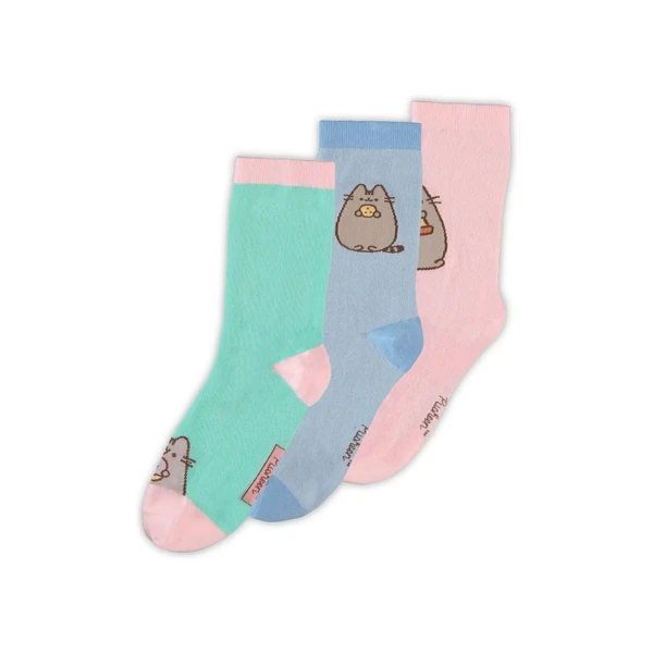 Ponožky Difuzed Pusheen - Snacks 39/42 (3 páry) - Ponožky - Hlavný obrázok