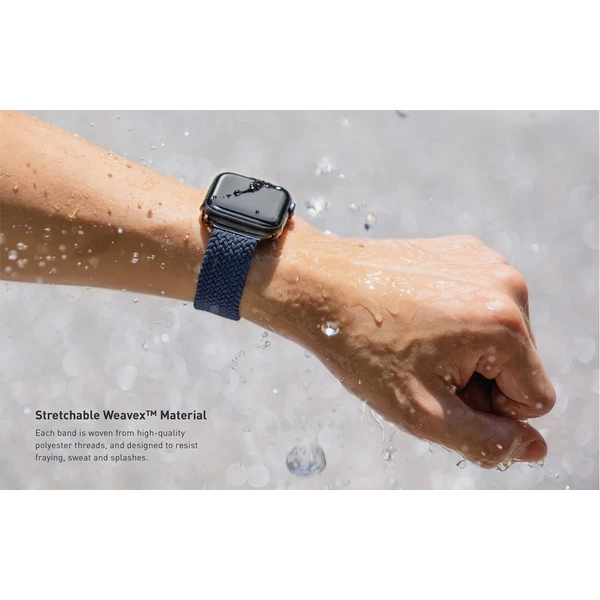 UNIQ Aspen Braided remienok Apple Watch 42/41/40/38mm ružovo zlatý - Remienky - Obrázok 94YR600301