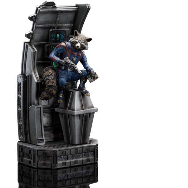 Soška Iron Studios Art Scale 1/10 Marvel: Guardians of the Galaxy 3 - Rocket Raccoon 19,7 cm