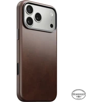 Nomad Traditional Leather Case (Horween) MagSafe kožený kryt iPhone 17 Pro Max Rustic Brown - Puzdra